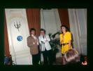 Jean Rédélé entouré de Monika et Jean-Jacques Mancel lors de la soirée fêtant ses 70 ans ans.
